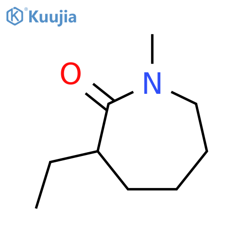 3-ethylhexahydro-1-methyl-2H-azepin-2-one structure