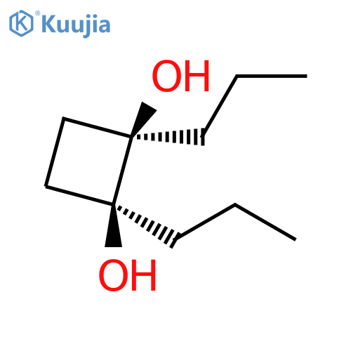 1,2-Cyclobutanediol, 1,2-dipropyl-, cis- structure