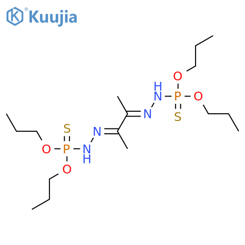 O,O,O',O'-Tetrapropyl 2,2'-(1,2-dimethyl-1,2-ethanediylidene)bis(phosphorohydrazidothioate) structure