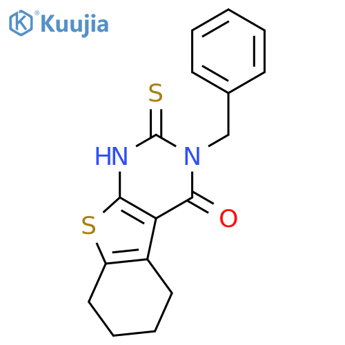 4-Benzyl-5-sulfanyl-8-thia-4,6-diazatricyclo7.4.0.0,2,7trideca-1(9),2(7),5-trien-3-one structure