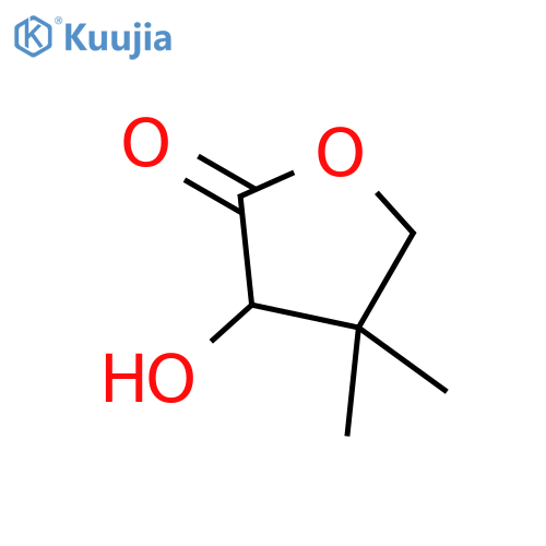 (3R)-3-hydroxy-4,4-dimethyloxolan-2-one structure