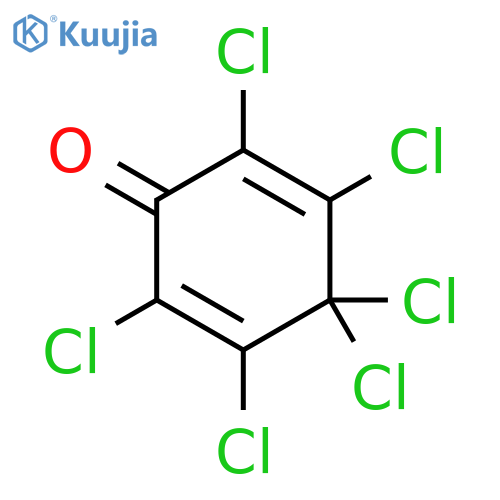 2,3,4,4,5,6-hexachlorocyclohexa-2,5-dien-1-one structure