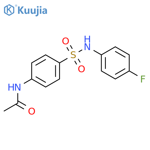 N-{4-[(4-fluorophenyl)sulfamoyl]phenyl}acetamide structure