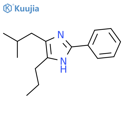 1H-Imidazole, 4-(2-methylpropyl)-2-phenyl-5-propyl- structure
