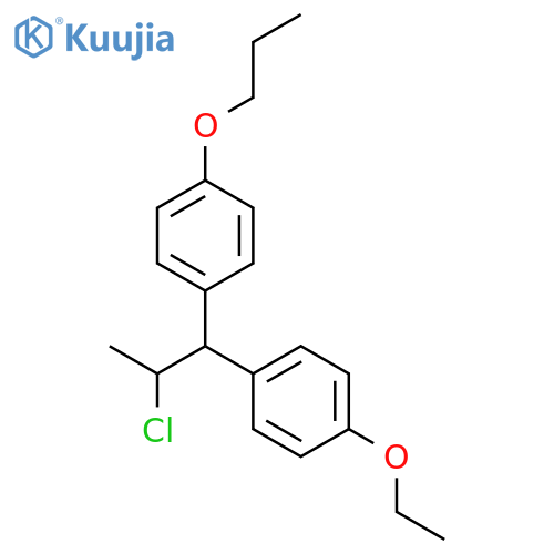 1-[2-chloro-1-(4-ethoxyphenyl)propyl]-4-propoxybenzene structure