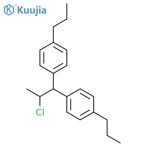 BENZENE, 1,1'-(2-CHLOROPROPYLIDENE)BIS[4-PROPYL- structure