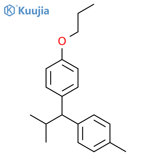 BENZENE, 1-[2-METHYL-1-(4-METHYLPHENYL)PROPYL]-4-PROPOXY- structure