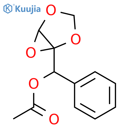 phenyl(2,4,6-trioxabicyclo[3.1.0]hex-1-yl)methyl acetate structure