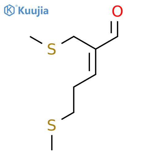 2-Pentenal,5-(methylthio)-2-[(methylthio)methyl]- structure