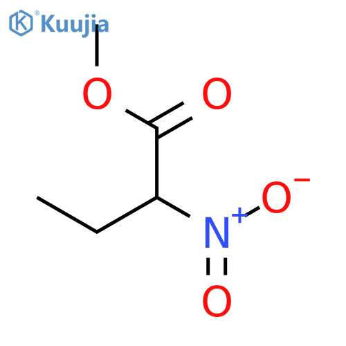 Butanoic acid, 2-nitro-, methyl ester structure