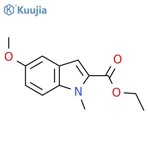 1H-Indole-2-carboxylic acid, 5-methoxy-1-methyl-, ethyl ester structure