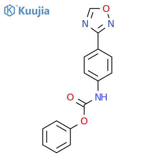 CARBAMIC ACID, [4-(1,2,4-OXADIAZOL-3-YL)PHENYL]-, PHENYL ESTER structure