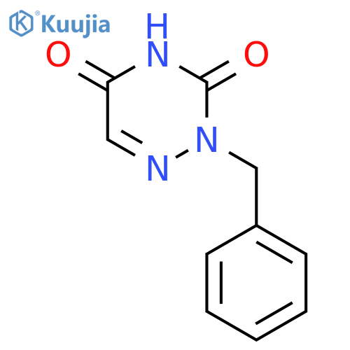 1,2,4-Triazine-3,5(2H,4H)-dione, 2-(phenylmethyl)- structure