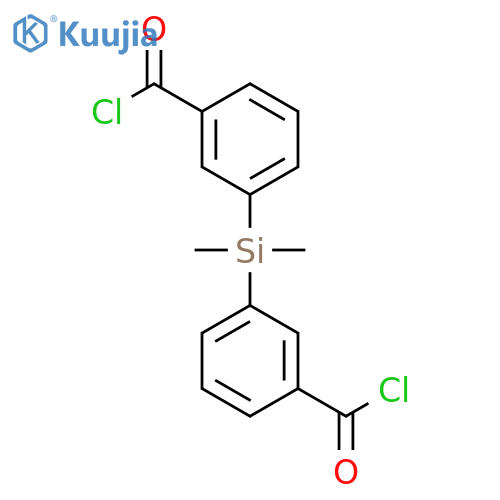 BENZOYL CHLORIDE, 3,3'-(DIMETHYLSILYLENE)BIS- structure