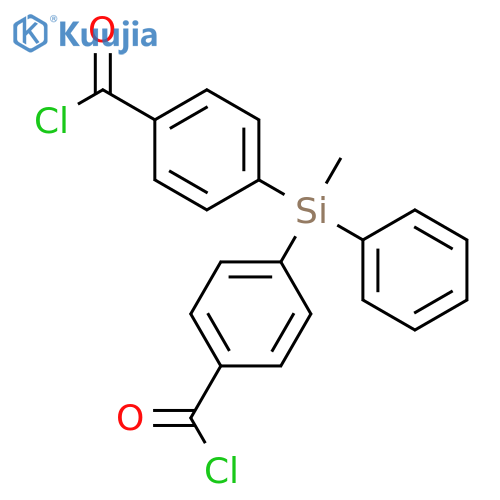 Benzoyl chloride, 4,4'-(methylphenylsilylene)bis- structure