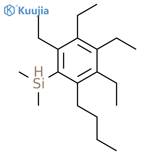 SILANE, (2-BUTYL-3,4,5,6-TETRAETHYLPHENYL)DIMETHYL- structure