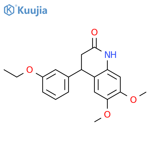 4-(3-ethoxyphenyl)-6,7-dimethoxy-3,4-dihydro-2(1H)-quinolinone structure