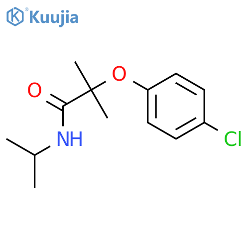 2-(4-chlorophenoxy)-2-methyl-N-(propan-2-yl)propanamide structure