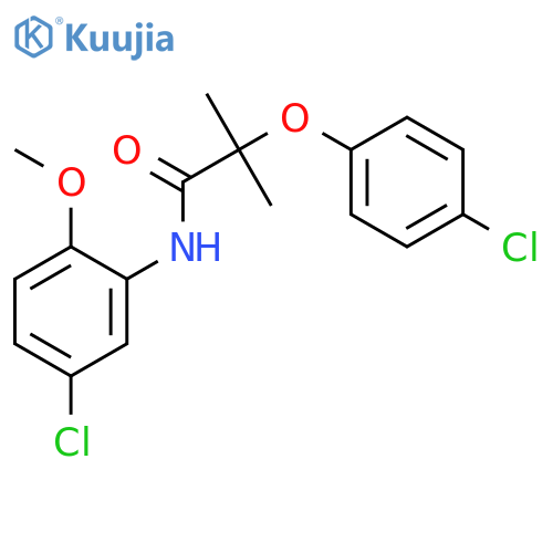 N-(5-Chloro-2-methoxy-phenyl)-2-(4-chloro-phenoxy)-2-methyl-propionamide structure