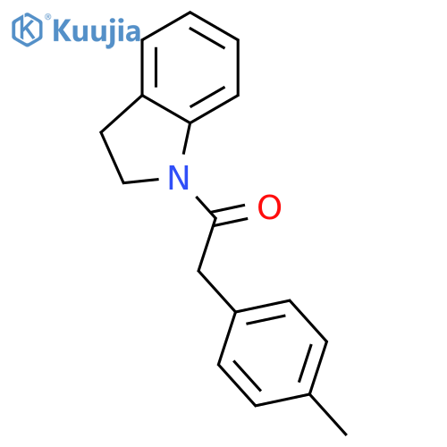 1-(2,3-Dihydro-indol-1-yl)-2-p-tolyl-ethanone structure