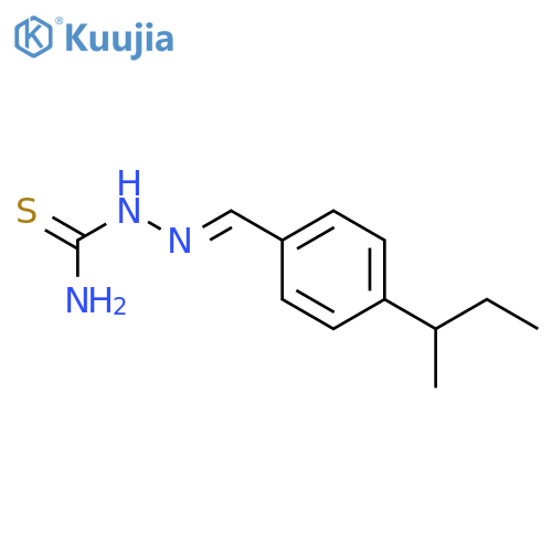 HYDRAZINECARBOTHIOAMIDE, 2-[[4-(1-METHYLPROPYL)PHENYL]METHYLENE]- structure