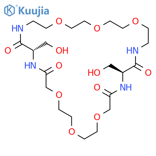 1,4,7,16,19,22-HEXAOXA-10,13,25,28-TETRAAZACYCLOTRIACONTANE-9,12,26,29-TETRONE, 11,27-BIS(HYDROXYMETHYL)-, (11S,27S)- structure