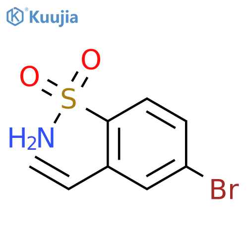 Benzenesulfonamide, 4-bromo-2-ethenyl- structure