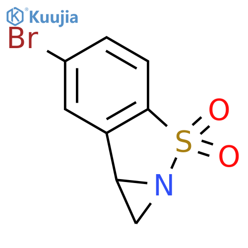 Azirino[1,2-b][1,2]benzisothiazole, 6-bromo-1,7b-dihydro-, 3,3-dioxide structure