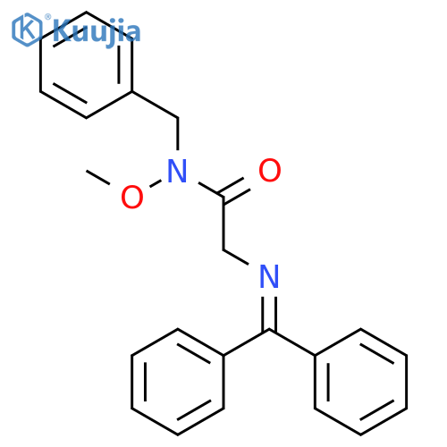 N-Benzyl-N~2~-(diphenylmethylidene)-N-methoxyglycinamide structure