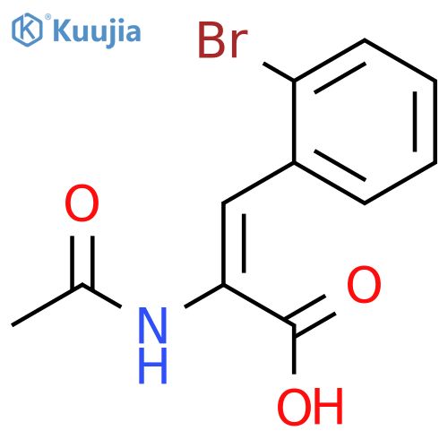 2-Propenoic acid, 2-(acetylamino)-3-(2-bromophenyl)- structure