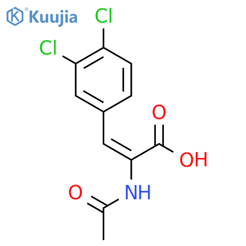 2-PROPENOIC ACID, 2-(ACETYLAMINO)-3-(3,4-DICHLOROPHENYL)- structure