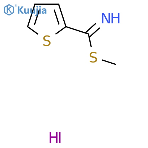 Methyl thiophene-2-carbimidothioate hydroiodide structure