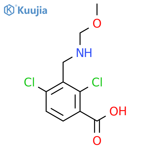 Benzoic acid, 2,4-dichloro-3-[(methoxymethylamino)methyl]- structure