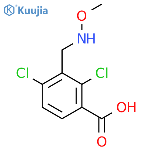 Benzoic acid, 2,4-dichloro-3-[(methoxyamino)methyl]- structure