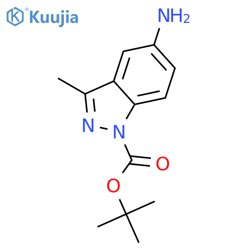 TERT-BUTYL-5-AMINO-3-METHYL-1H-INDAZOLE-1-CARBOXYLATE structure