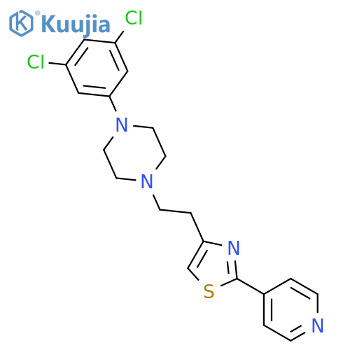 PIPERAZINE, 1-(3,5-DICHLOROPHENYL)-4-[2-[2-(4-PYRIDINYL)-4-THIAZOLYL]ETHYL]- structure