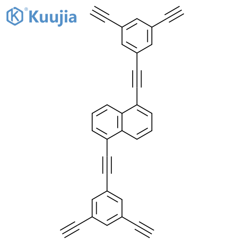 Naphthalene, 1,5-bis[(3,5-diethynylphenyl)ethynyl]- structure