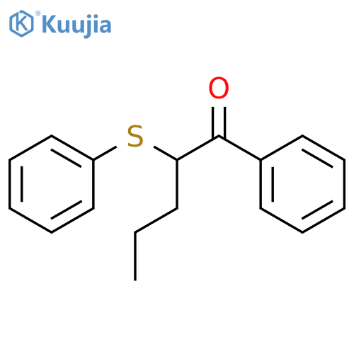 1-Pentanone, 1-phenyl-2-(phenylthio)- structure