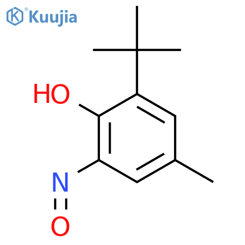 Phenol, 2-(1,1-dimethylethyl)-4-methyl-6-nitroso- structure