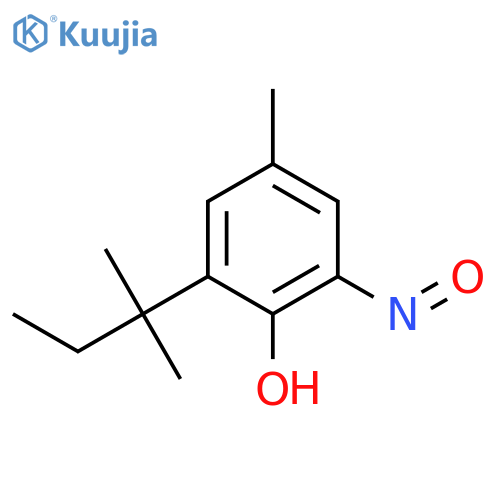 Phenol, 2-(1,1-dimethylpropyl)-4-methyl-6-nitroso- structure