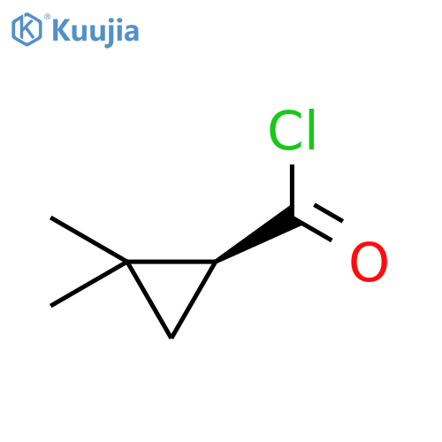 Cyclopropanecarbonyl chloride, 2,2-dimethyl-, (1S)- structure