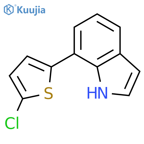 1H-INDOLE, 7-(5-CHLORO-2-THIENYL)- structure