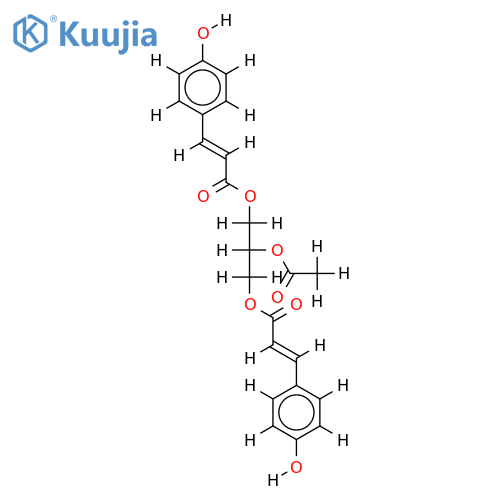 1,3-p-Coumaryl-2-acetyl-glycerol structure