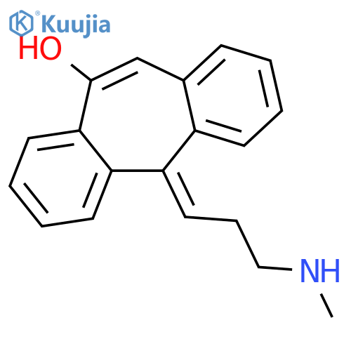 5H-Dibenzo[a,d]cyclohepten-10-ol, 5-[3-(methylamino)propylidene]- structure