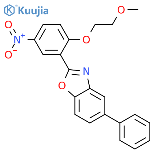 Benzoxazole, 2-[2-(2-methoxyethoxy)-5-nitrophenyl]-5-phenyl- structure