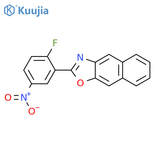 Naphth[2,3-d]oxazole, 2-(2-fluoro-5-nitrophenyl)- structure