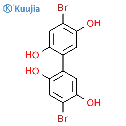 [1,1'-Biphenyl]-2,2',5,5'-tetrol, 4,4'-dibromo- structure