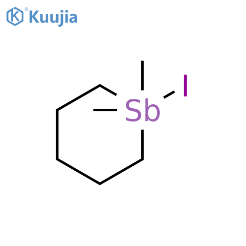 1-iodo-1,1-dimethyl-1λ5-stibinane structure