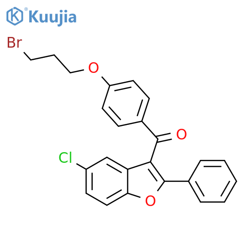 Methanone,[4-(3-bromopropoxy)phenyl](5-chloro-2-phenyl-3-benzofuranyl)- structure
