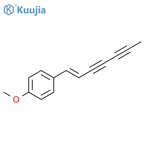 Benzene, 1-(1-heptene-3,5-diynyl)-4-methoxy-, (E)- (9CI) structure